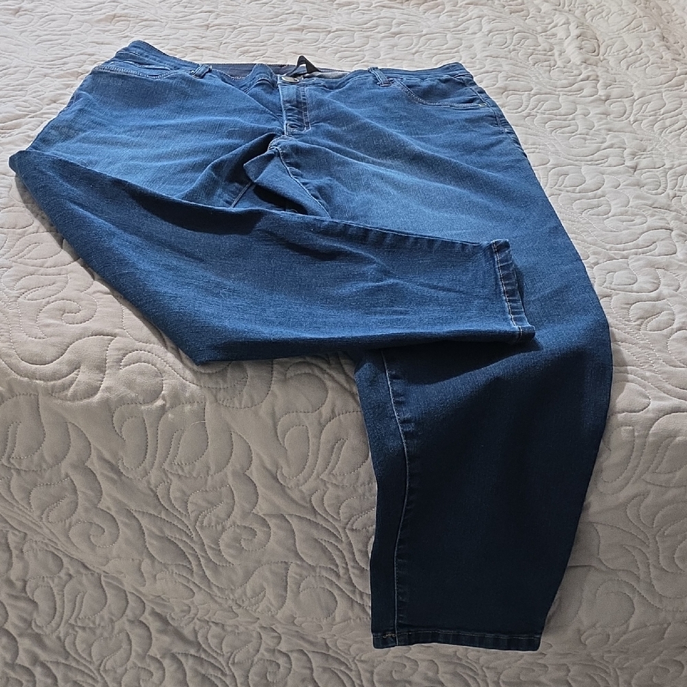 CJ Banks Blue Relaxed Jeans Classic Style